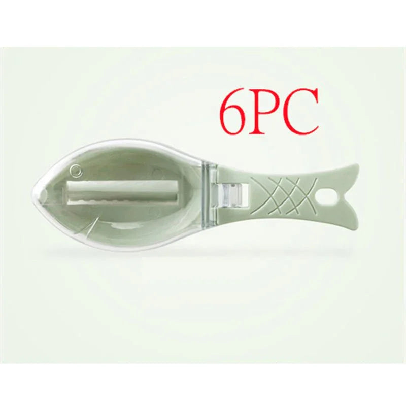 Fish Skin Brush Scraping Fish Scale Brush Grater Quick Disassembly Fish Knife Cleaning Peeling Skin Scraper Scraper Fish Scaler Kitchen Tools - Show Gadgets