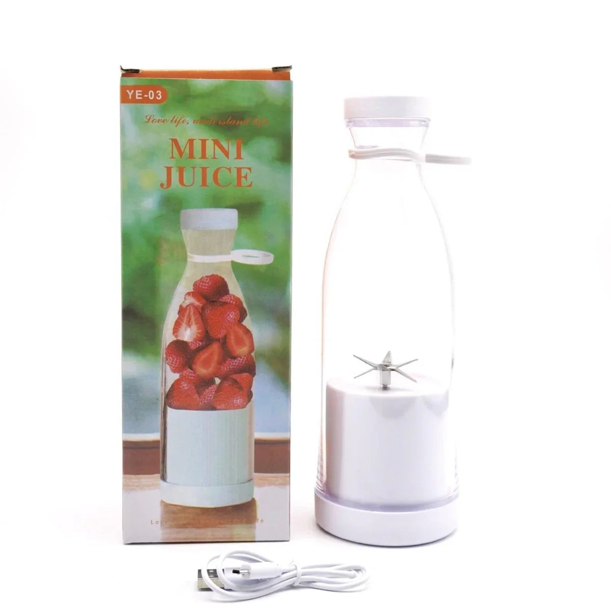 Electric USB Wine Bottle Juicer Cup 6 - leaf Cutter Head Household - Show Gadgets