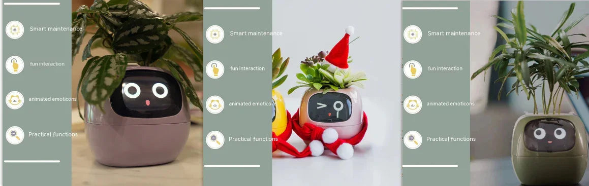 Smart Planter Endless Fun Over 49 Rich Expressions 7 Smart Sensors And AI Chips Make Raising Plants Easy And Fun - Show Gadgets