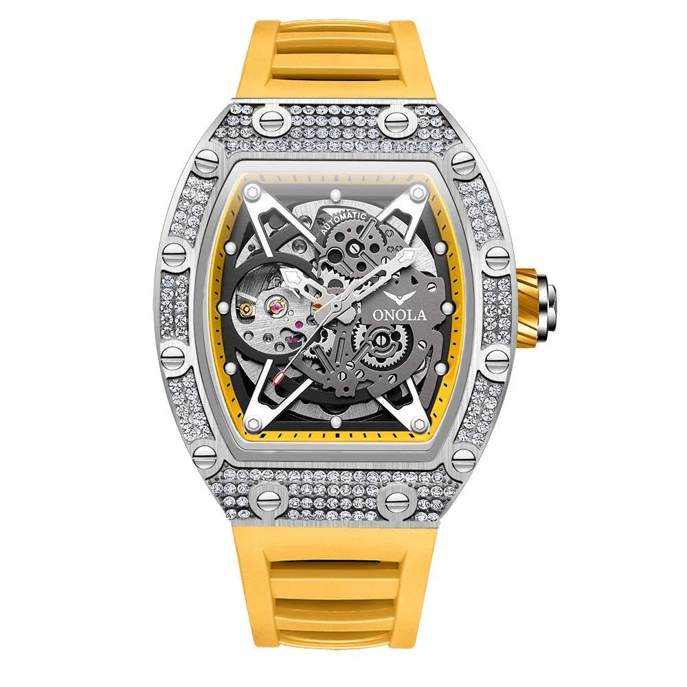 Fully - jewelled Automatic Mechanical Watch Men - Show Gadgets