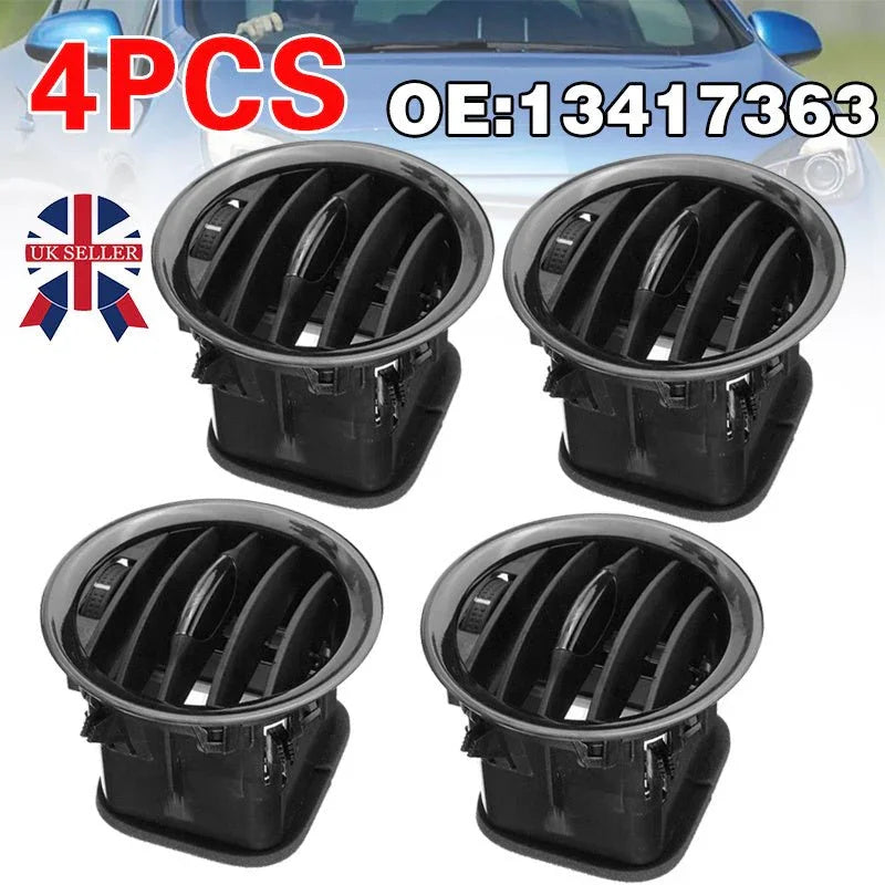 4PCS Interior Air Vent Grille Nozzle 13417363 For Vauxhall Adam Corsa D - Show Gadgets