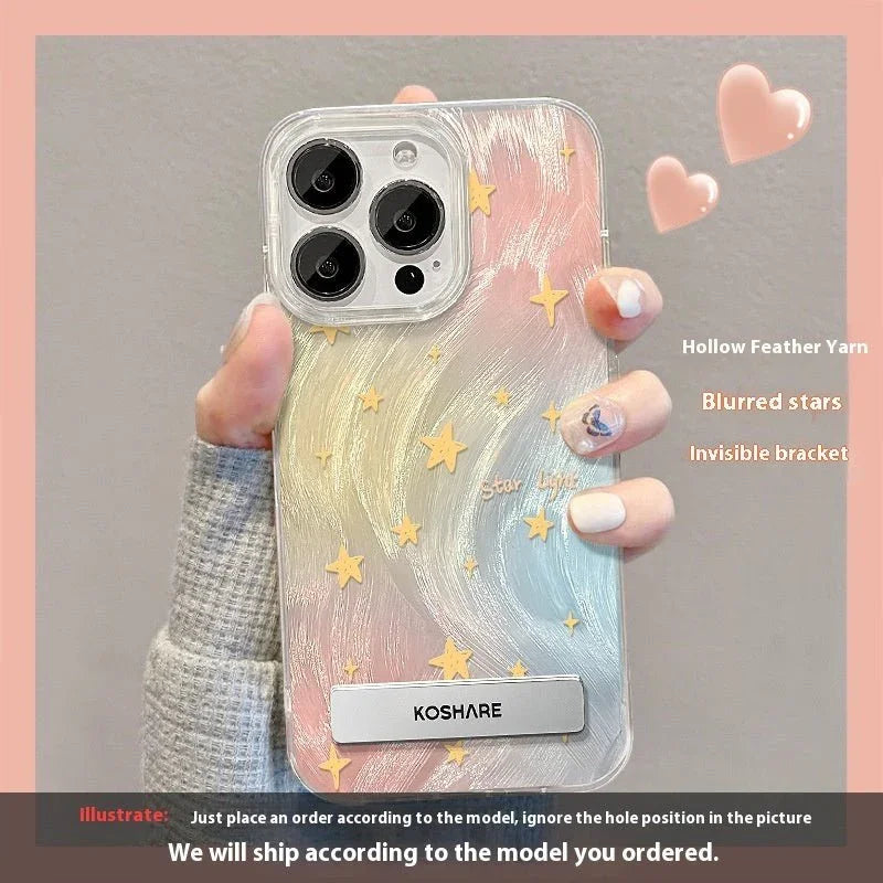Suitable For 15 Phone Case Smudging Star Bracket - Show Gadgets