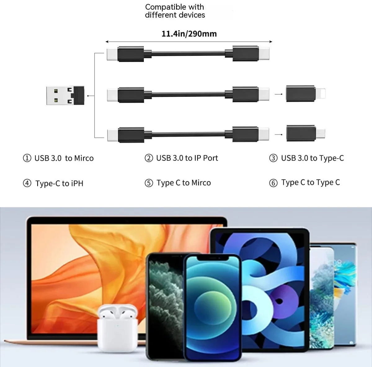 Multifunction Data Cable Digital Storage Box Charging Mirror Hidden Mobile Phone Holder - Show Gadgets