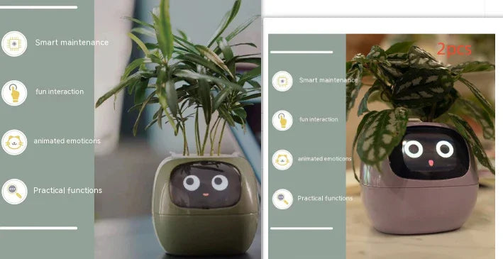 Smart Planter Endless Fun Over 49 Rich Expressions 7 Smart Sensors And AI Chips Make Raising Plants Easy And Fun - Show Gadgets