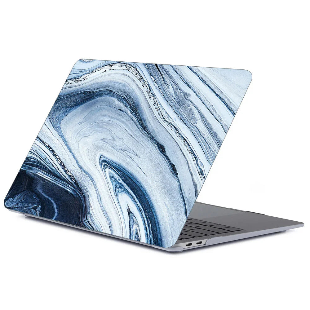 Notebook Marbled Frosted Protective Case - Show Gadgets