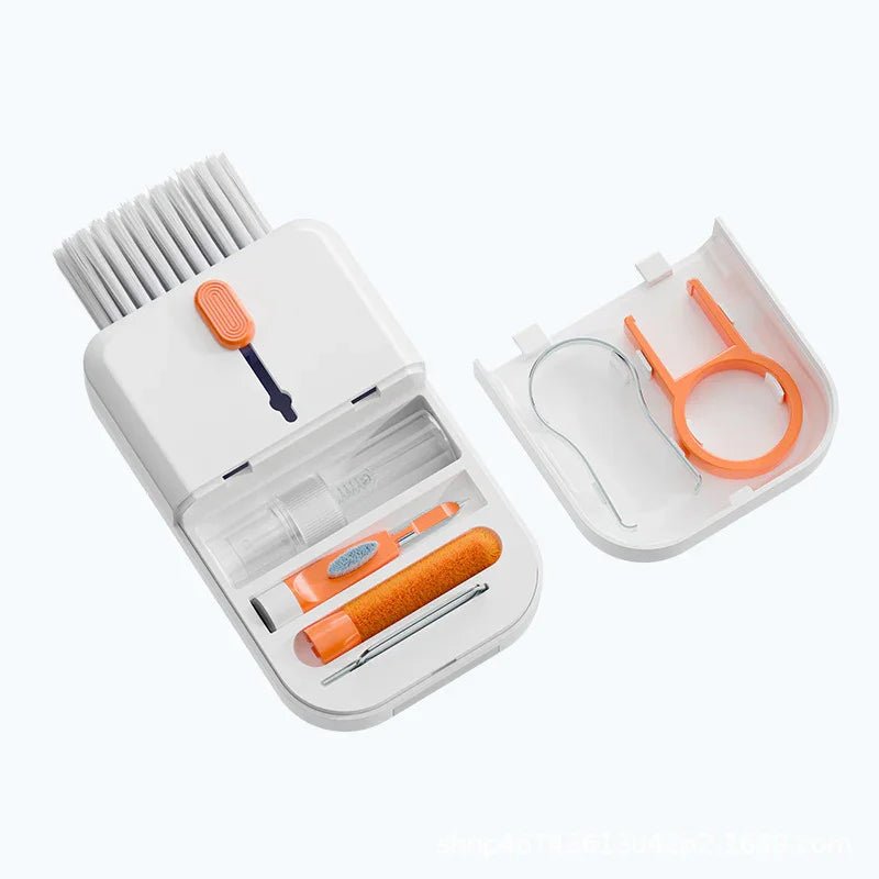 Portable 11 In 1 Multifunctional Cleaning Kit Computer Keyboard Cleaner Phone Screen Clean Tools Earphone Clean Brush With Storage Box - Show Gadgets