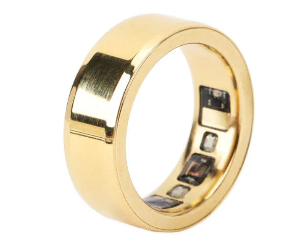 Black Technology Heart Rate, Blood Oxygen, Sleep Monitoring Waterproof Bluetooth Ring