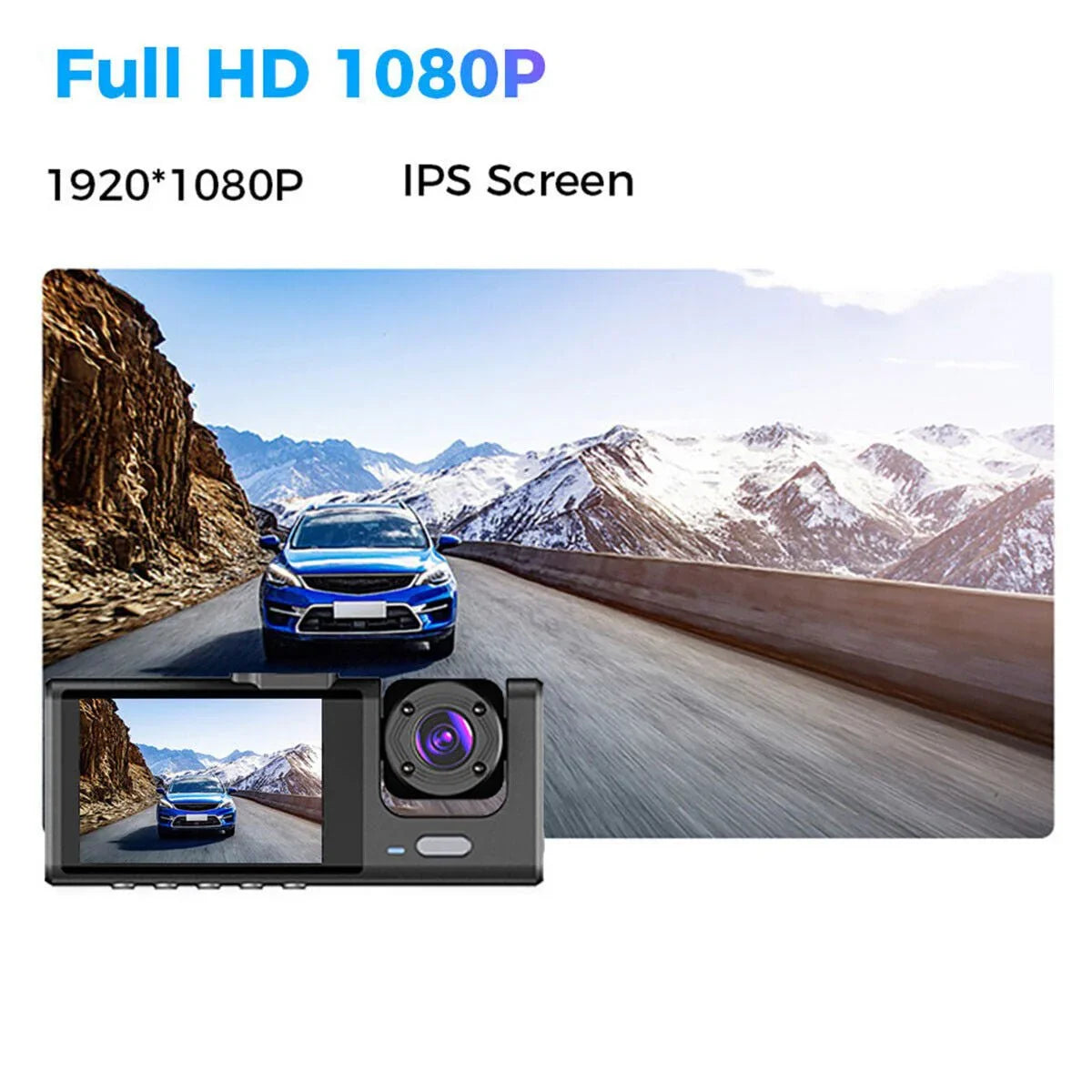 1080P Dual Lens Car Dash Cam Recorder G Sensor DVR Front And Rear Camera Video - Show Gadgets