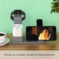 4 IN 1 AIRPODS CHARGING DOCK HOLDER - Show Gadgets