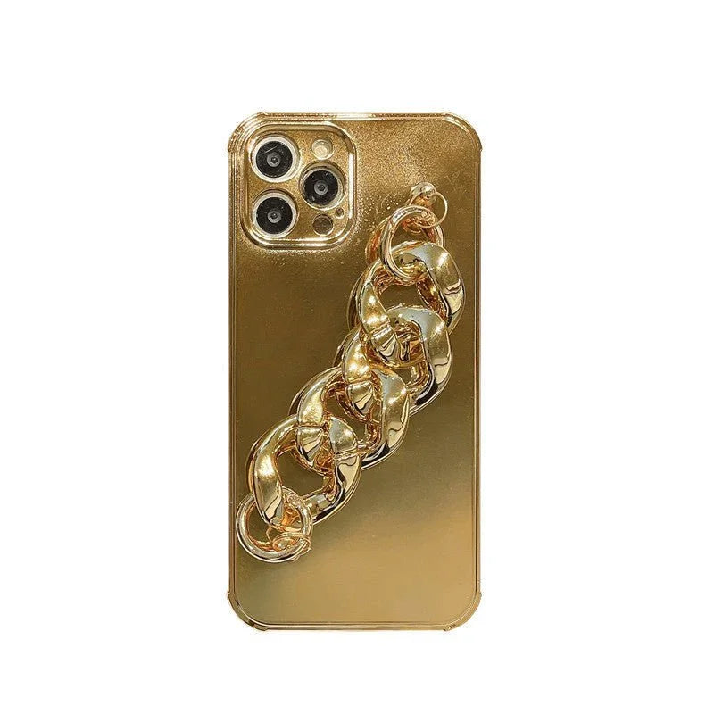 Black Phone Case With Chain On The Side - Show Gadgets