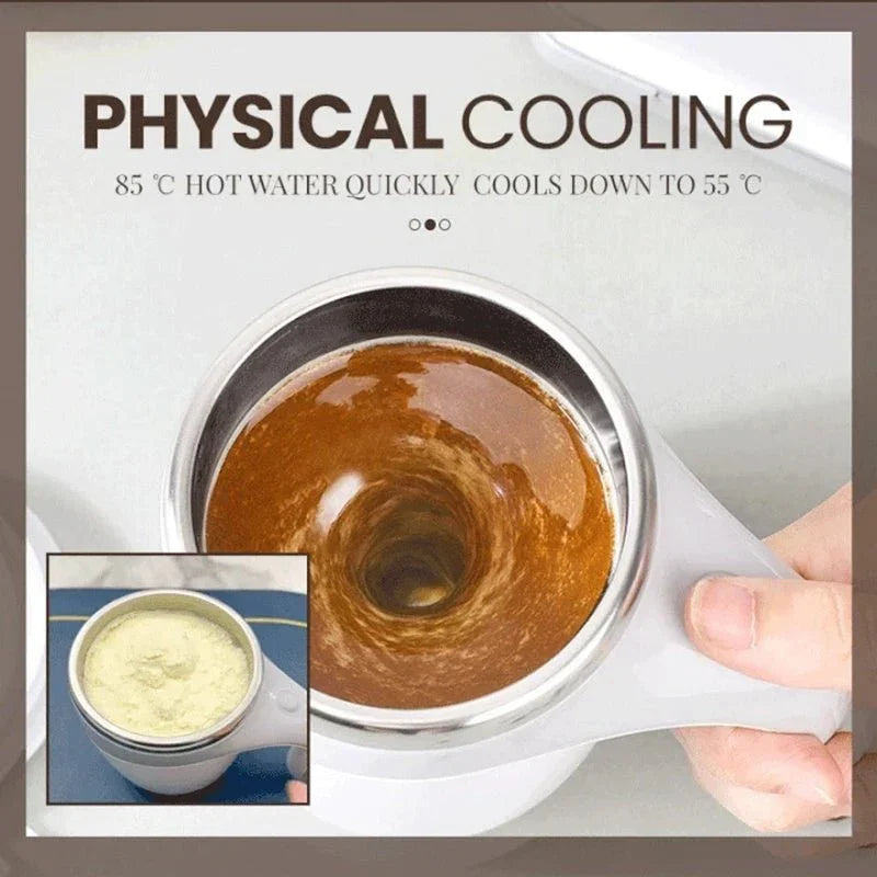 Rechargeable Model Automatic Stirring Cup Coffee Cup High Value Electric Stirring Cup Lazy Milkshake Rotating Magnetic Water Cup - Show Gadgets