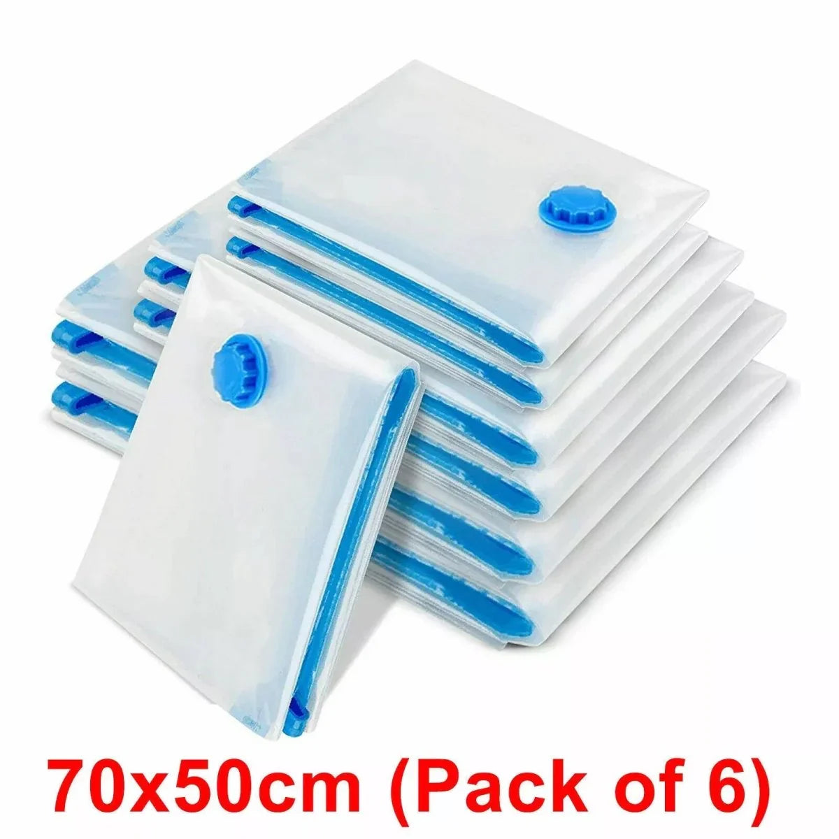 6 X STRONG VACUUM STORAGE SPACE SAVING BAGS VAC BAG SPACE SAVER VACCUM VACUM - BAG - Show Gadgets