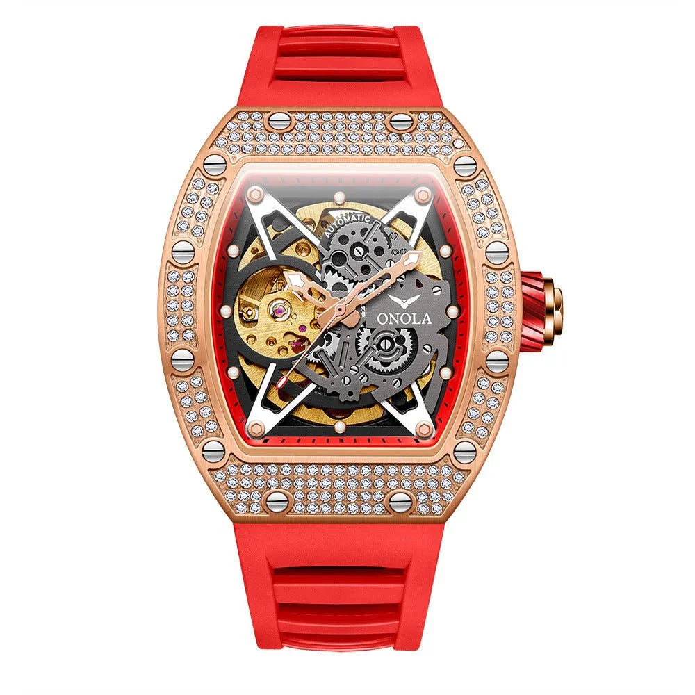Fully - jewelled Automatic Mechanical Watch Men - Show Gadgets