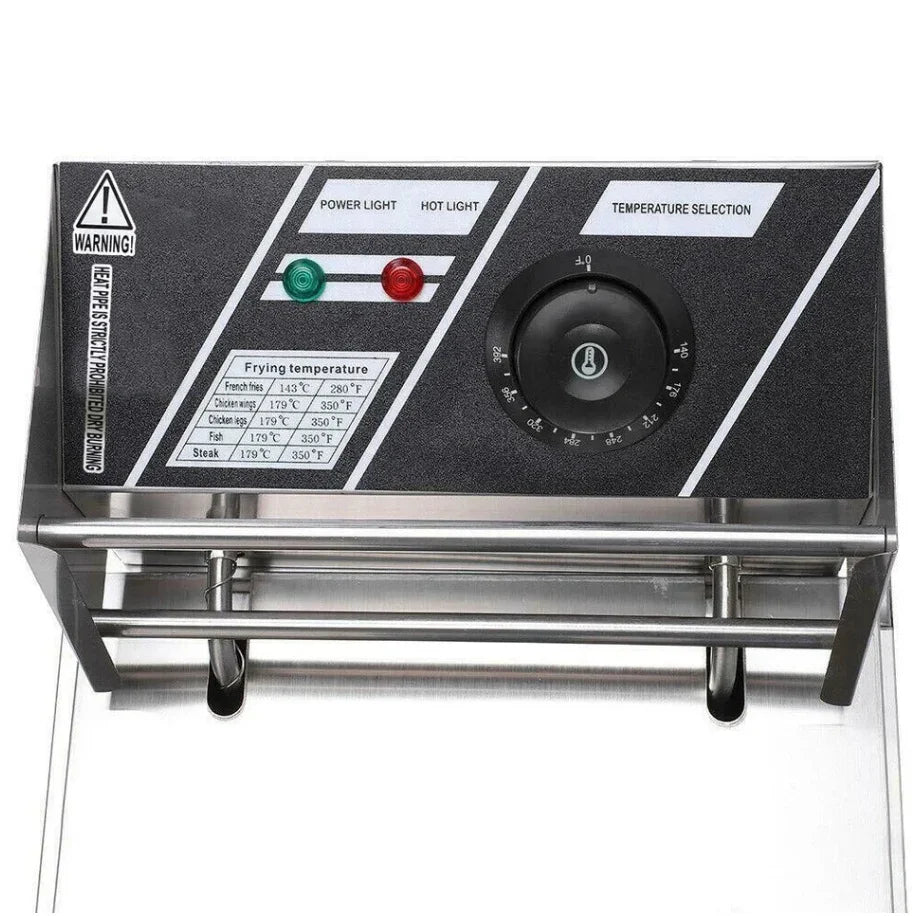Commercial 10L Fast Electric Deep Fryer Fat Chip Single Tank Stainless Steel UK - Show Gadgets