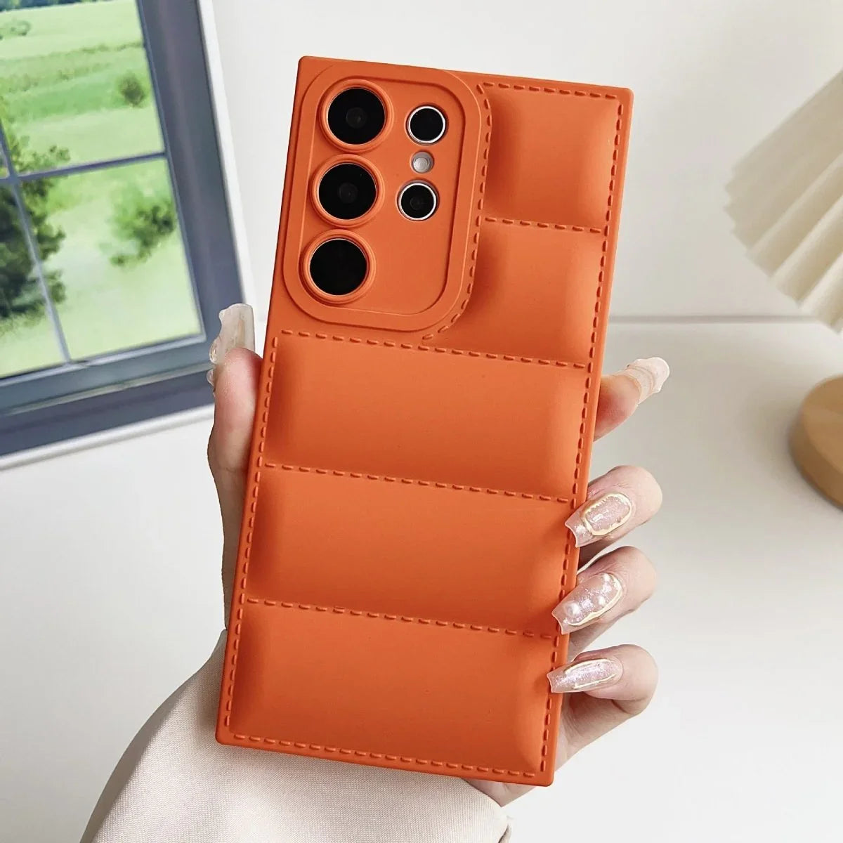 Wave Injection Liquid Down Jacket Airbag Phone Case - Show Gadgets