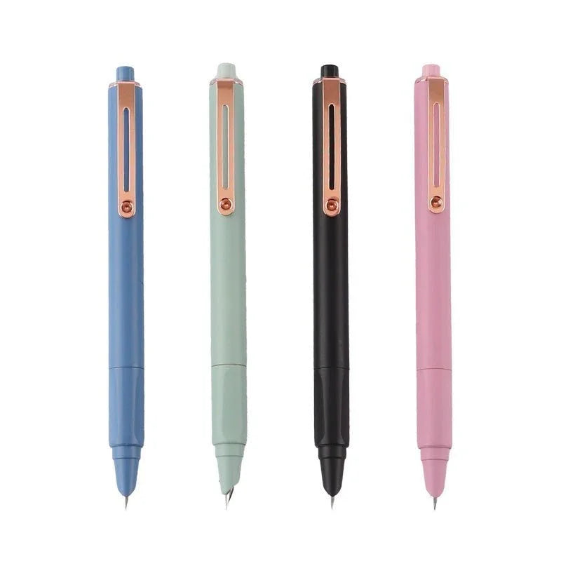 Press - to - Replace Ink Sac Pen – Easy - Use Fountain Pen for Grade 3 Primary Students - Show Gadgets