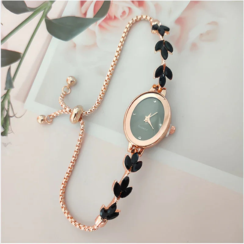 Wheat Diamond Women's Watch Free Adjustment Pull-out Women's - Show Gadgets