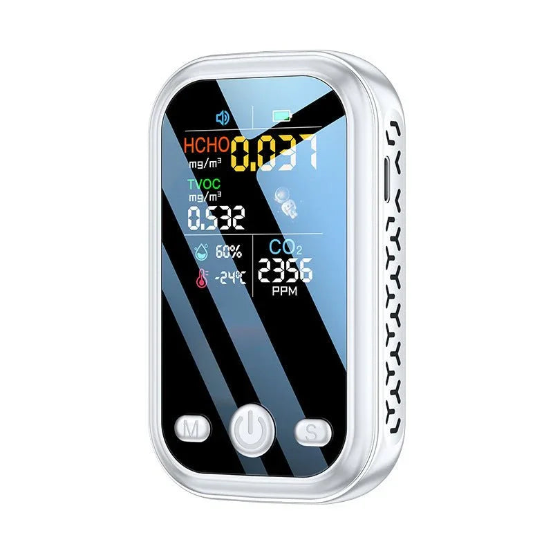 Handheld Portable Air Quality Detector With Indoor Temperature And Humidity - Show Gadgets