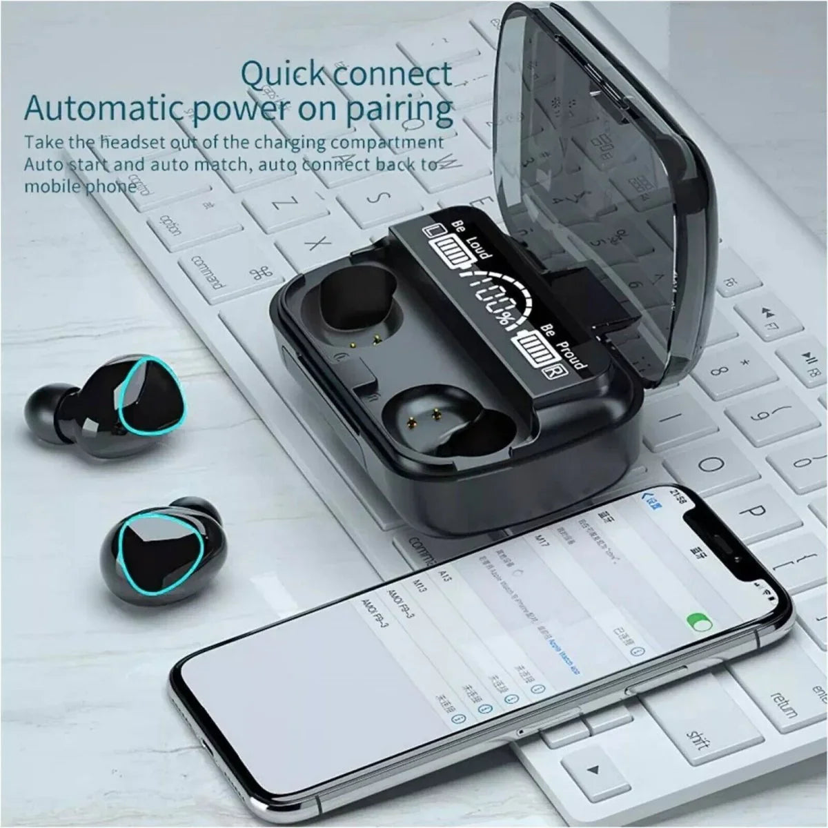 Bluetooth Wireless Headphones TWS Earphones Mini In - Ear Pods For Android - Show Gadgets