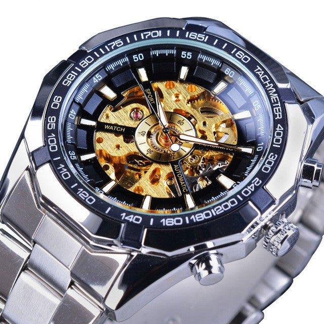 A Drop Shipping Forsining Watch Men's Fashion Casual Classic Popular Waterproof Manual Mechanical Watch - Show Gadgets