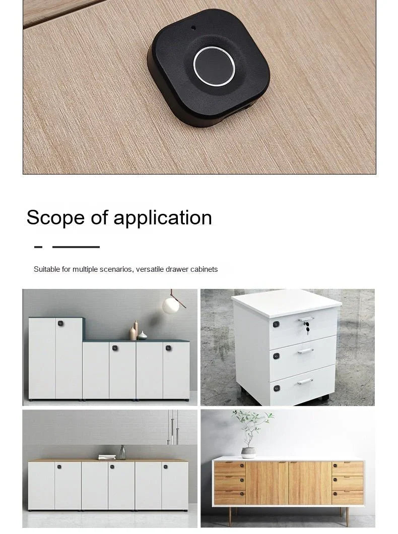 Smart Drawer Locker Wardrobe Electronic Office File Cabinet Dressing Cabinet Lock - Show Gadgets