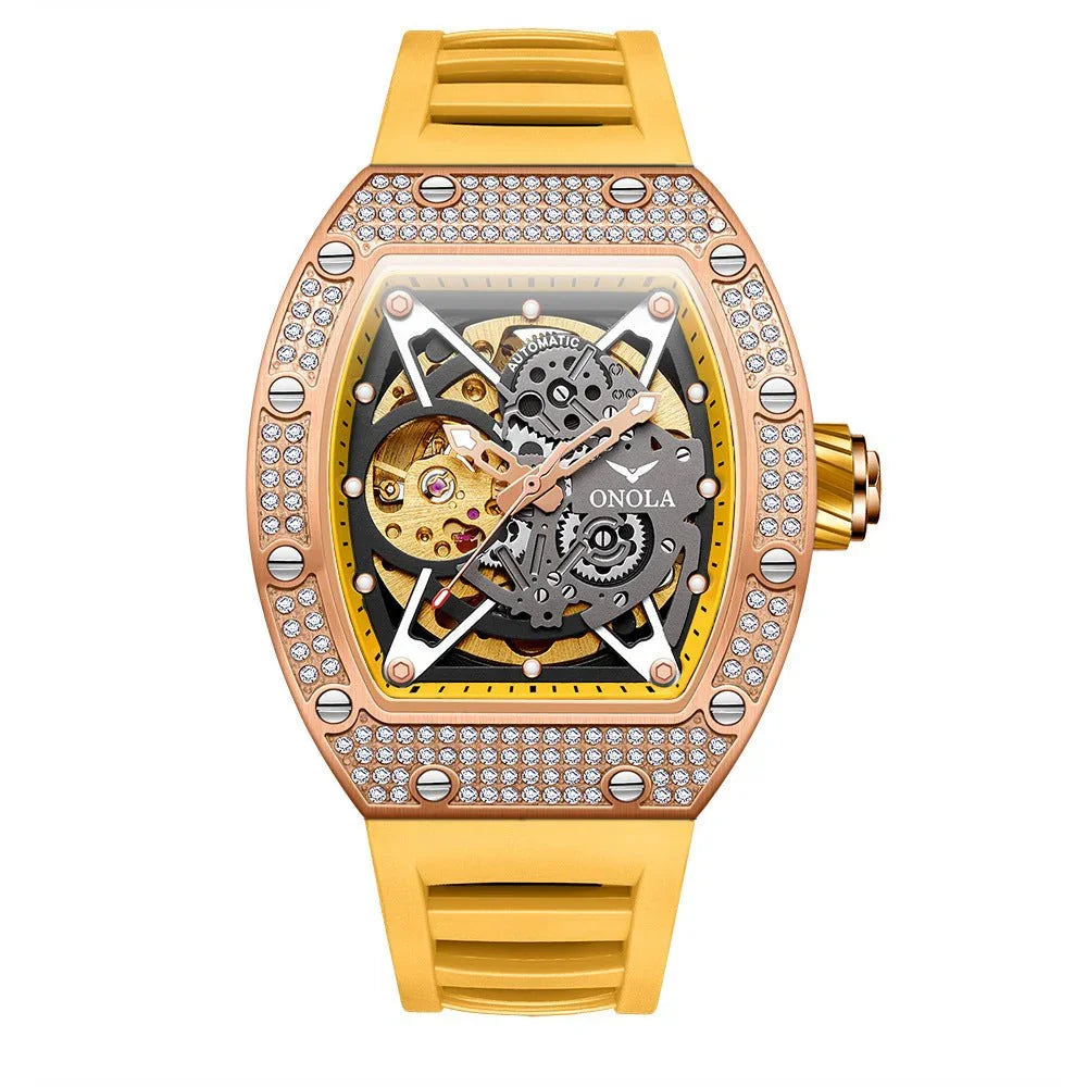 Fully - jewelled Automatic Mechanical Watch Men - Show Gadgets