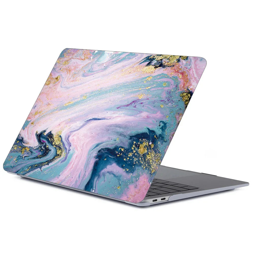 Notebook Marbled Frosted Protective Case - Show Gadgets