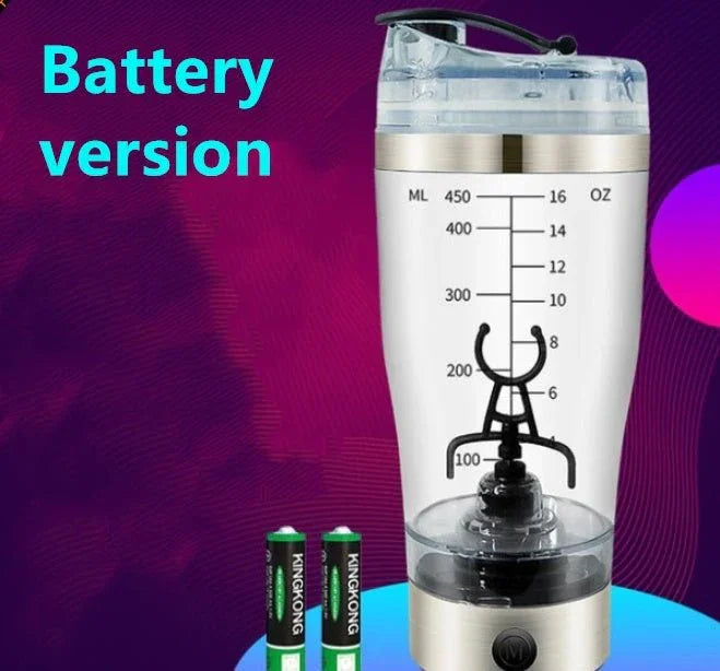Electric Protein Shake Stirrer USB Shake Bottle Milk Coffee Blender Kettle Sports And Fitness Charging Electric Shaker Cup - Show Gadgets