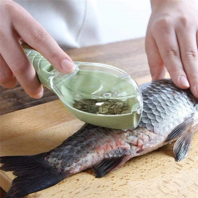 Fish Skin Brush Scraping Fish Scale Brush Grater Quick Disassembly Fish Knife Cleaning Peeling Skin Scraper Scraper Fish Scaler Kitchen Tools - Show Gadgets