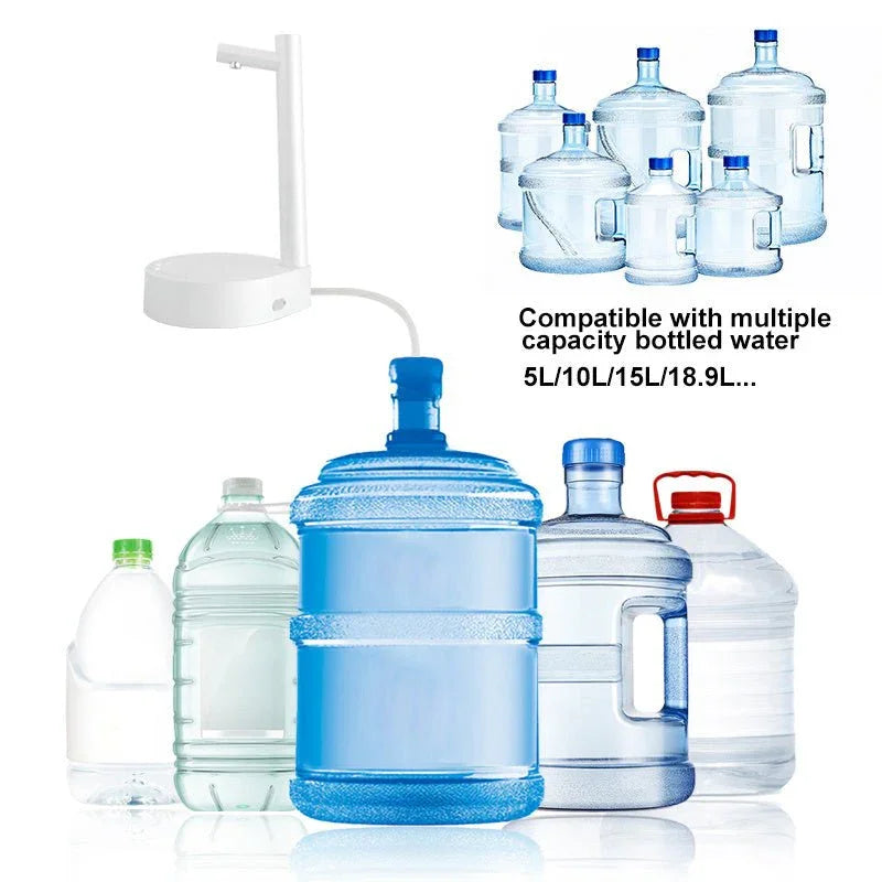 Desk Dispenser Electric Water Gallon Automatic Water Bottle Dispenser Rechargeable Water Dispenser - Show Gadgets