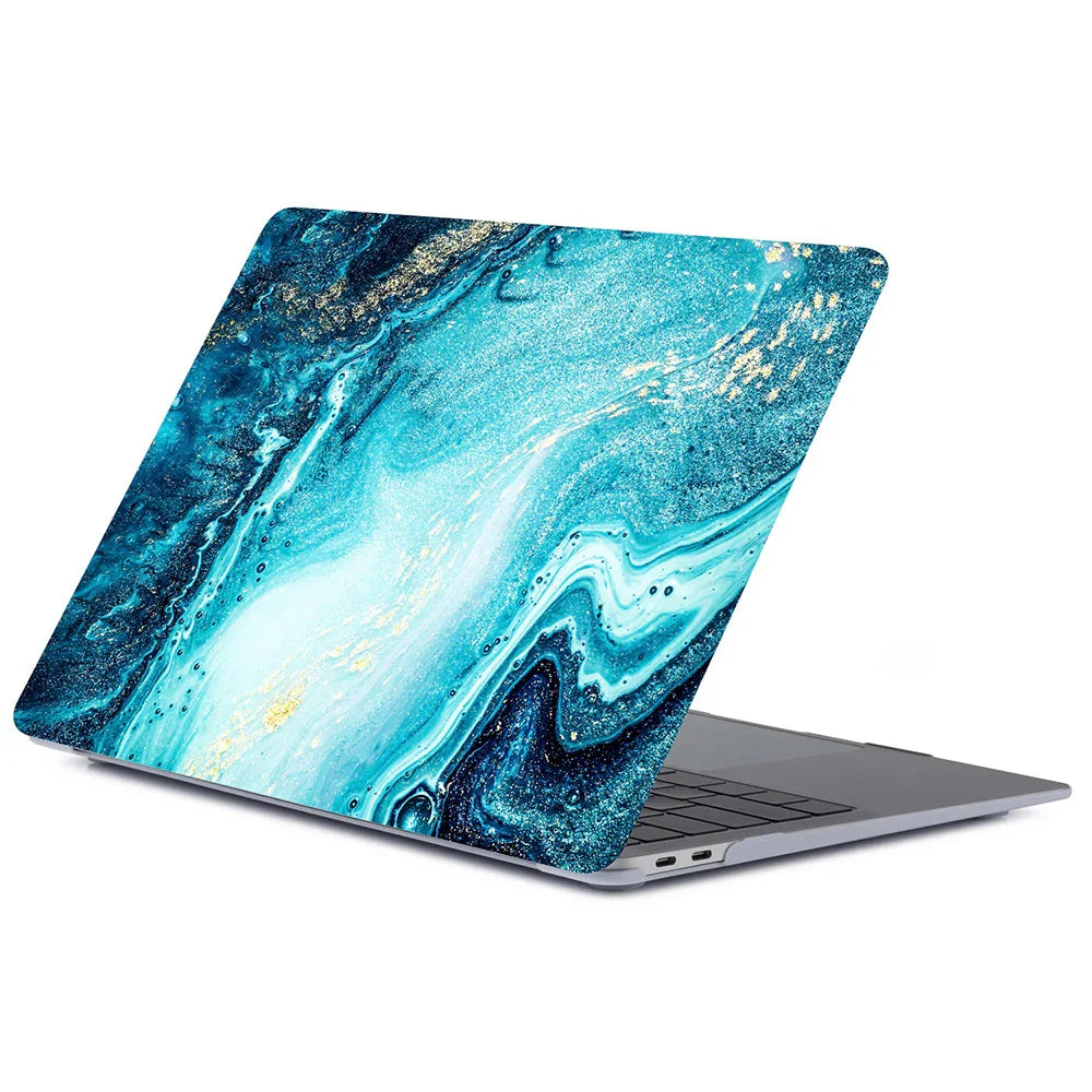 Notebook Marbled Frosted Protective Case - Show Gadgets