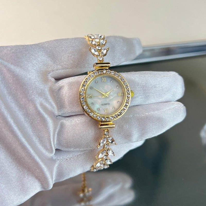 Affordable Luxury Diamond - embedded Free Adjustable Bracelet Quartz Watch - Show Gadgets