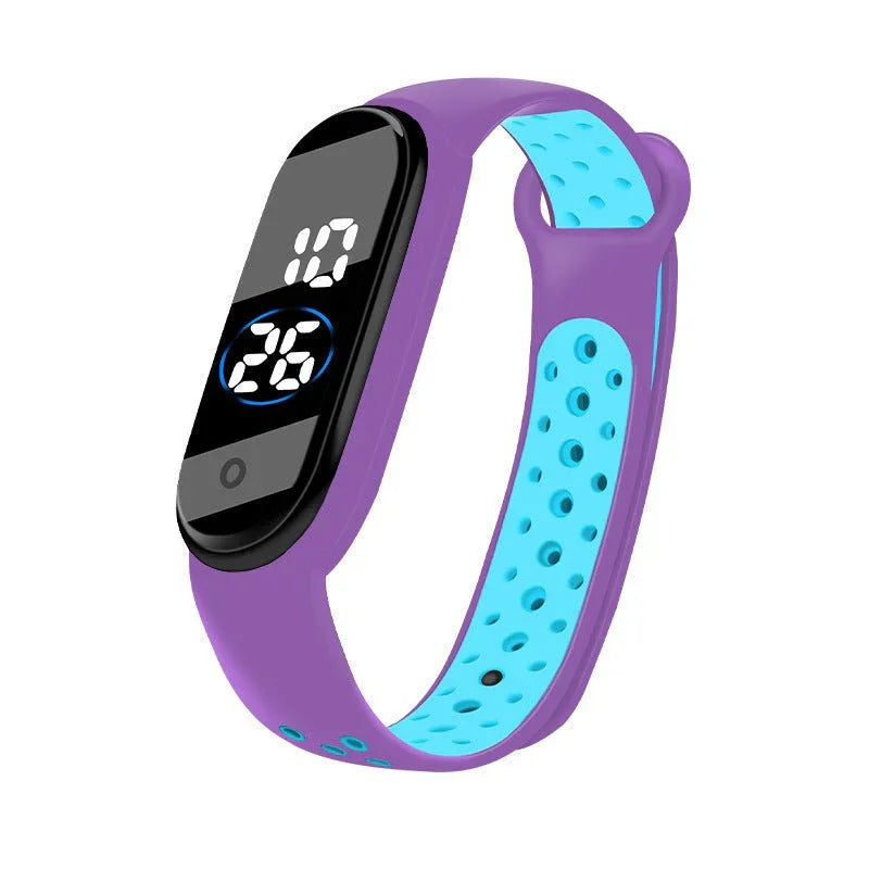 Waterproof Student Two - color Sports Bracelet Watch - Show Gadgets