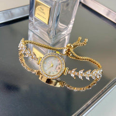 Affordable Luxury Diamond - embedded Free Adjustable Bracelet Quartz Watch - Show Gadgets