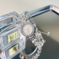 Affordable Luxury Diamond - embedded Free Adjustable Bracelet Quartz Watch - Show Gadgets
