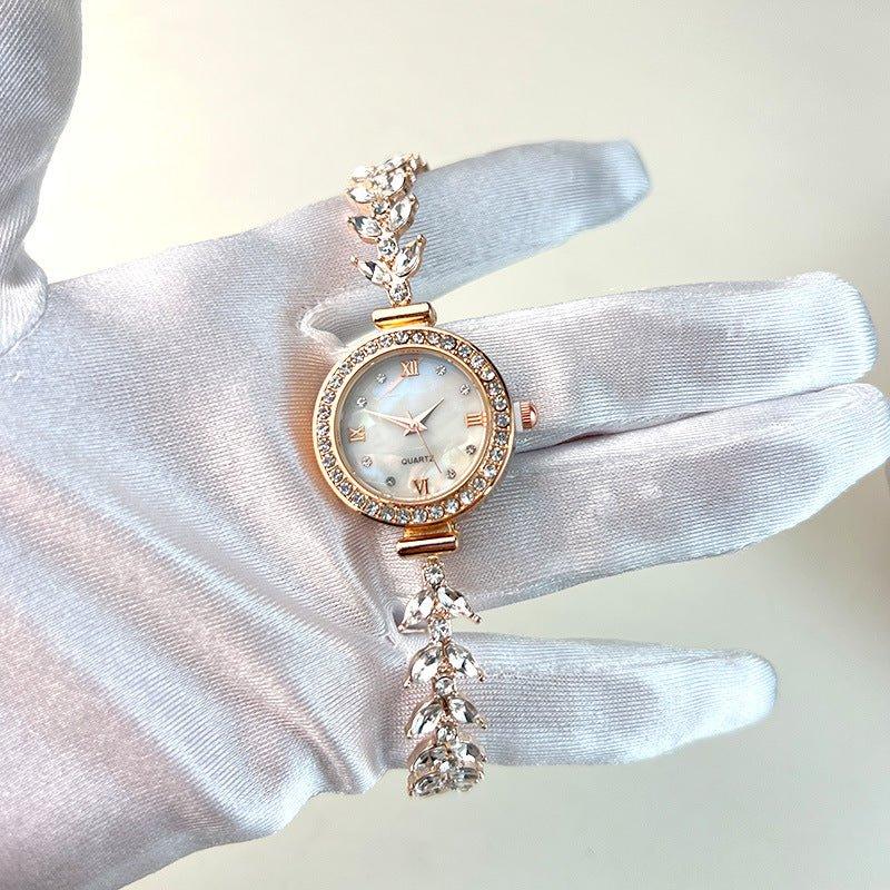 Affordable Luxury Diamond - embedded Free Adjustable Bracelet Quartz Watch - Show Gadgets