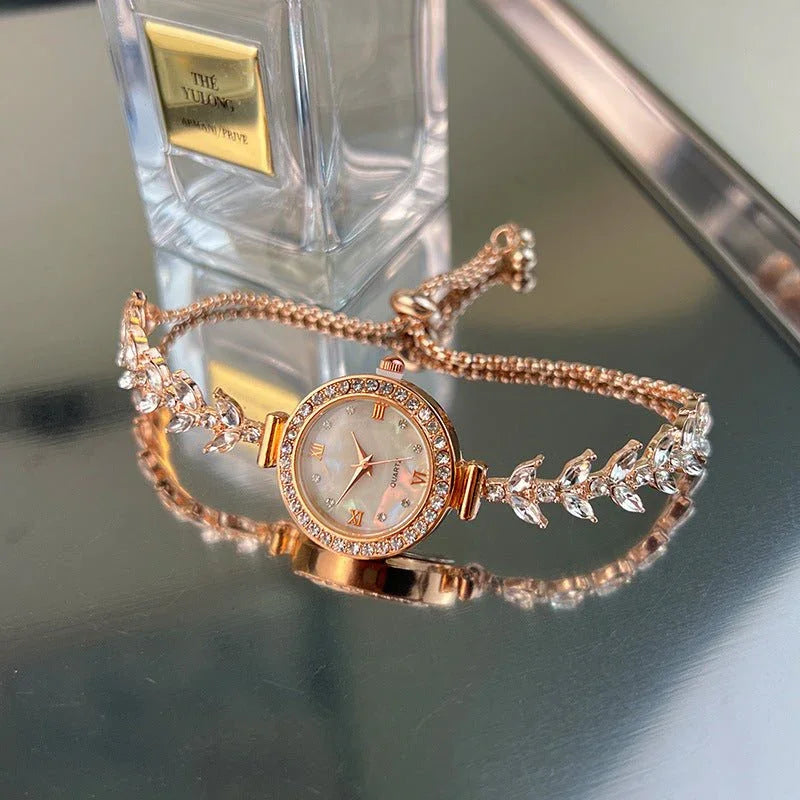 Affordable Luxury Diamond - embedded Free Adjustable Bracelet Quartz Watch - Show Gadgets