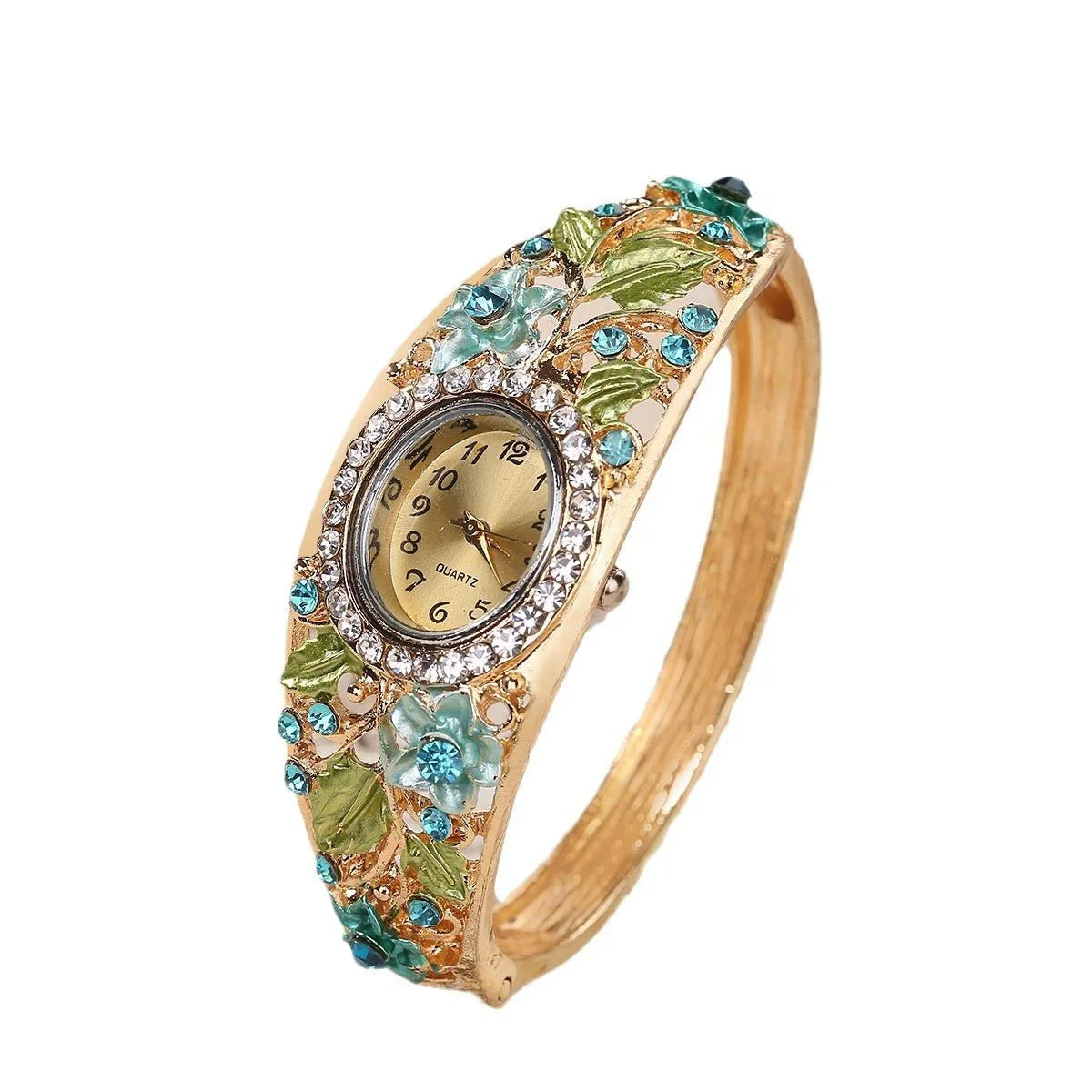 New Blue Vintage Court Style Elegant And Colorful Women's Wrist Watch - Show Gadgets