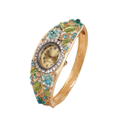 New Blue Vintage Court Style Elegant And Colorful Women's Wrist Watch - Show Gadgets