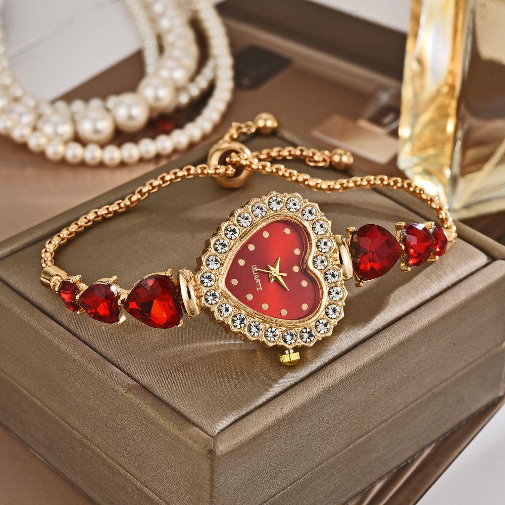Exquisite Cute Heart Shape Quartz Watch Casual - Show Gadgets
