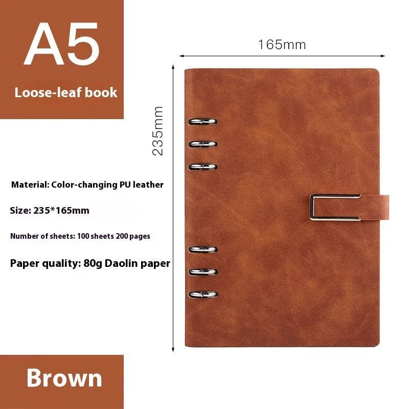 A5 Notebook Loose - leaf Removable Notepad Business Office Meeting - Show Gadgets