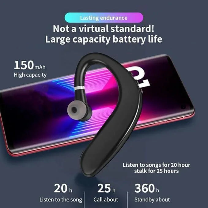 Bluetooth 5.0 Wireless Earpiece Headphones Earbuds Handsfree Headset With Mic UK - Show Gadgets