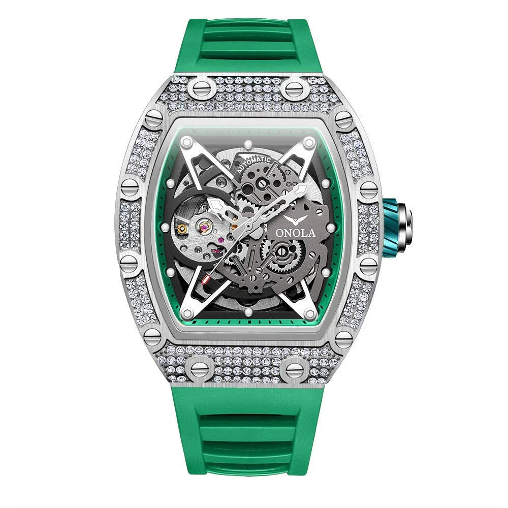 Fully - jewelled Automatic Mechanical Watch Men - Show Gadgets