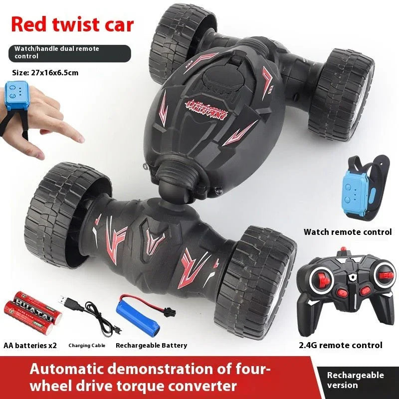 Gesture Sensing Remote Control Car Stunt Twist Car Four - wheel Drive Off - road Vehicle - Show Gadgets