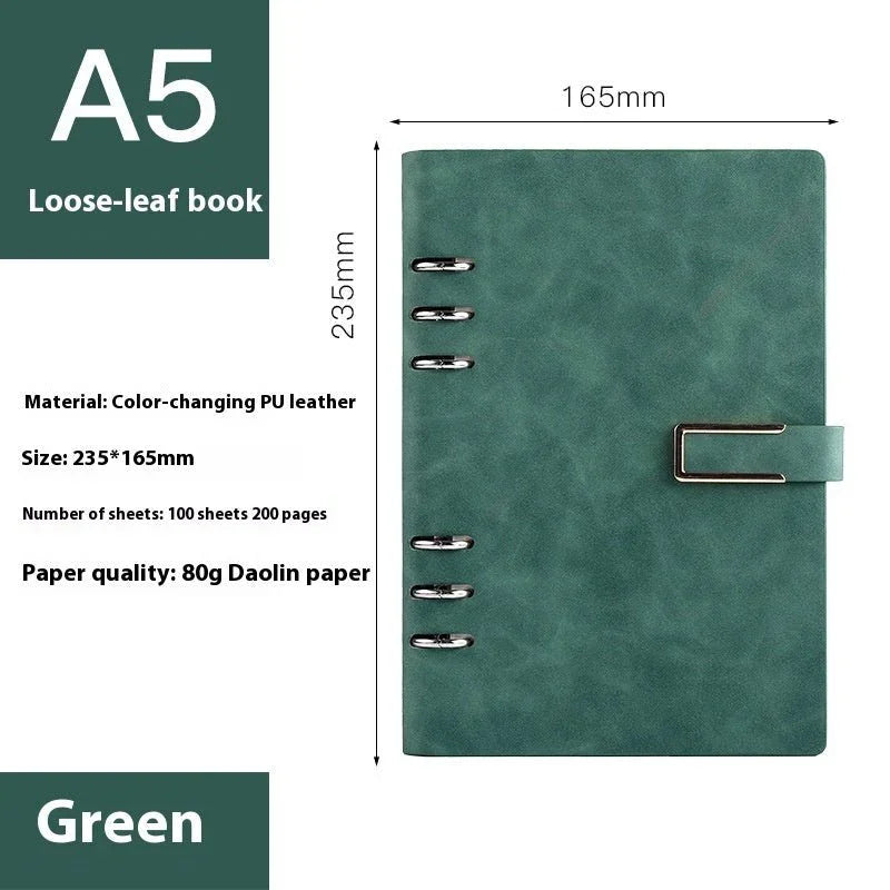 A5 Notebook Loose - leaf Removable Notepad Business Office Meeting - Show Gadgets