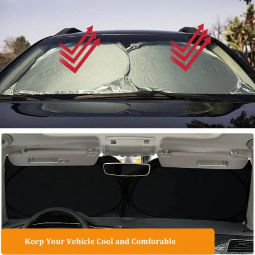 Car Window Sunshade Sun Shade Visor Windshield Cover Auto Car SunShade Anti Snow Ice Windshield Sunshade Car Windshield Sunshade - Show Gadgets