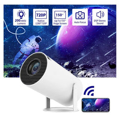 Portable Projector Small Straight Projector For Home Use 180 Degrees Projection Angle Automatic Focus Home Video Projector - Show Gadgets