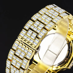 High - Grade Full Drill Square Drill Men’s Watch – Rugged Style Meets Precision Craftsmanship - Show Gadgets