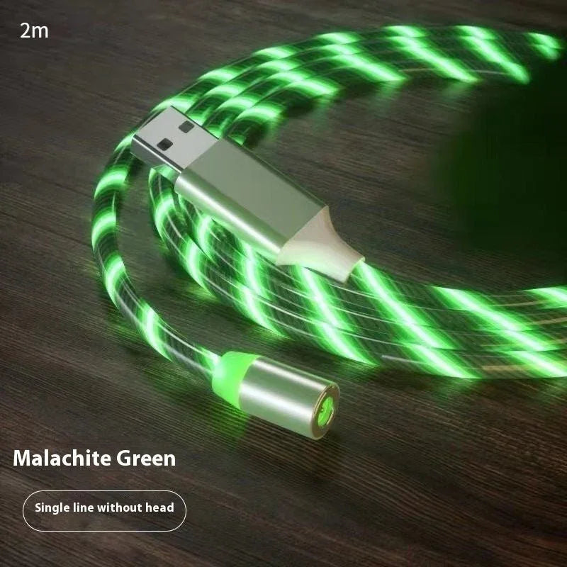 Magnetic Charging Cable Streamer Fast Charging Cable Lighting Micro USB Cable LED Magnet Charger Type - C Cable - Show Gadgets