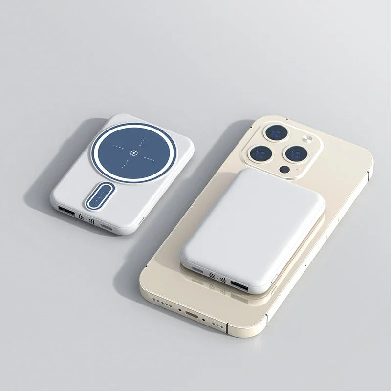 Magnetic Suction Charging Bank Wireless Charging Bank Mobile Power Supply - Show Gadgets